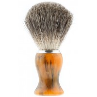 Помазок для бритья IL Ceppo, каучуковая смола, барсучий ворс, рукоять - желтый цвет Помазок для бритья IL Ceppo, каучуковая смола, барсучий ворс, рукоять - желтый цвет