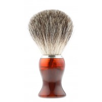 Помазок для бритья IL Ceppo, каучуковая смола, барсучий ворс, рукоять - коричневый цвет Помазок для бритья IL Ceppo, каучуковая смола, барсучий ворс, рукоять - коричневый цвет