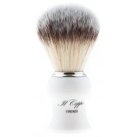 Помазок для бритья IL Ceppo, пластик, синтетический ворс, рукоять - белый глянцевый цвет Помазок для бритья IL Ceppo, пластик, синтетический ворс, рукоять - белый глянцевый цвет