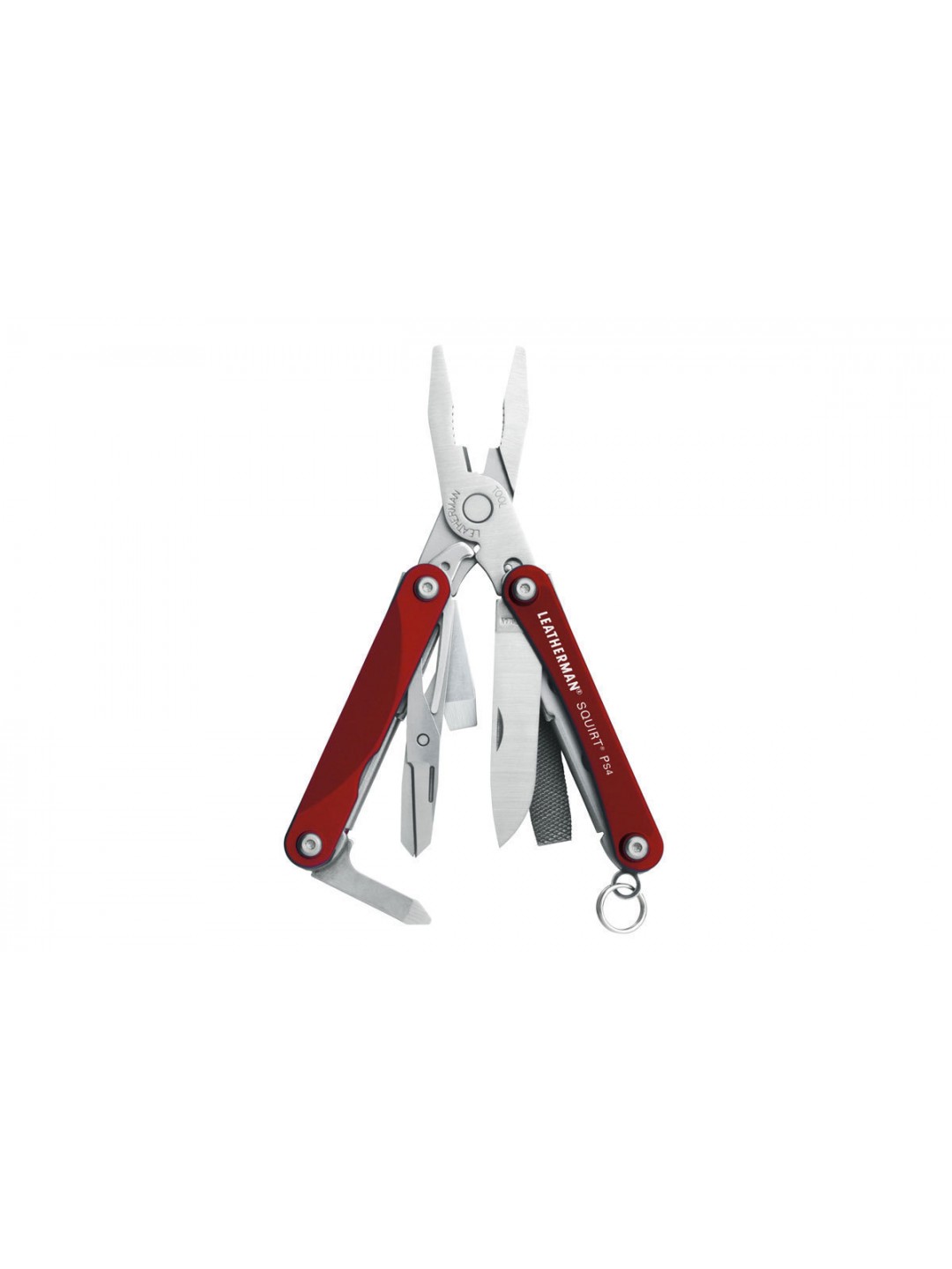 Мультитул Leatherman Squirt PS4 9 функций, красный 831227