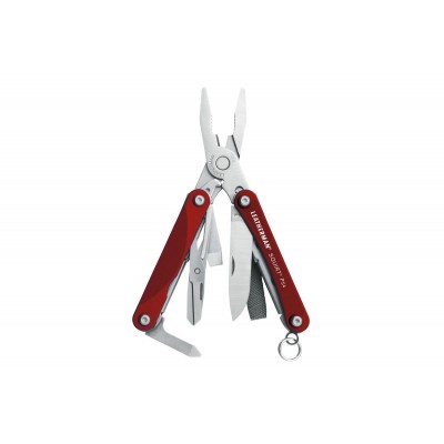Мультитул Leatherman Squirt PS4 9 функций, красный 831227
