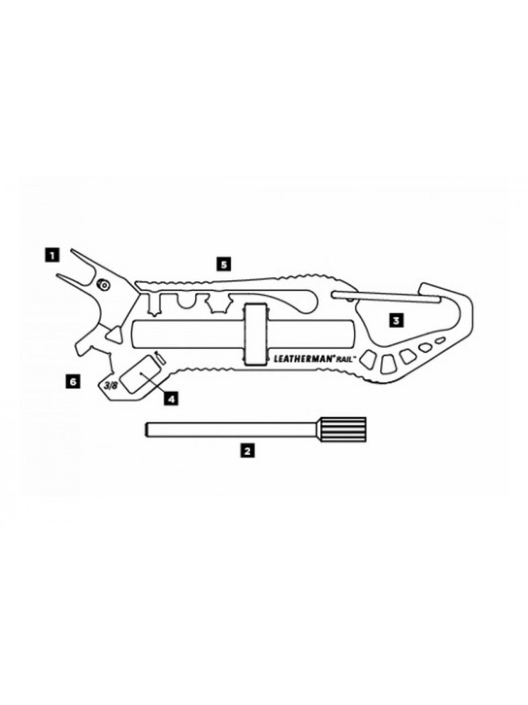 Мультитул Leatherman Rail 831805