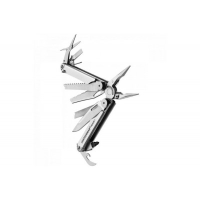 Мультитул Leatherman Wave Plus, 17 функций, кожаный чехол 832551