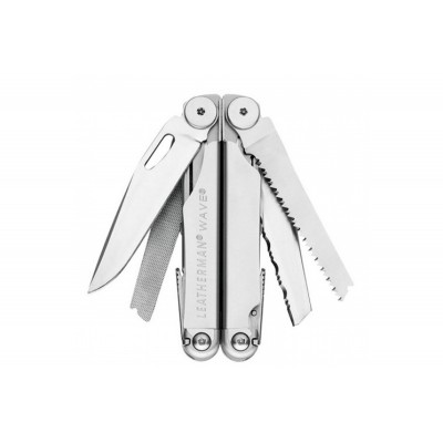 Мультитул Leatherman Wave Plus, 17 функций, кожаный чехол 832551