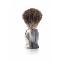 Помазок для бритья Mondial, пластик, ворс барсука, рукоять - цвет - серый мрамор Помазок для бритья Mondial, пластик, ворс барсука, рукоять - цвет - серый мрамор