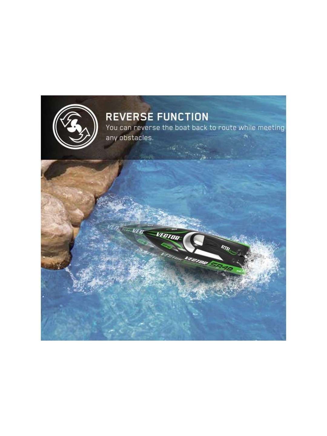 Радиоуправляемый катер Volantex RC Vector SR48 Brushless 2.4G LiPo RTR