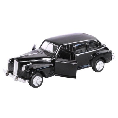 Машина "АВТОПАНОРАМА", черный, 1/43, инерция, в/к 14*5,7*6,8 см