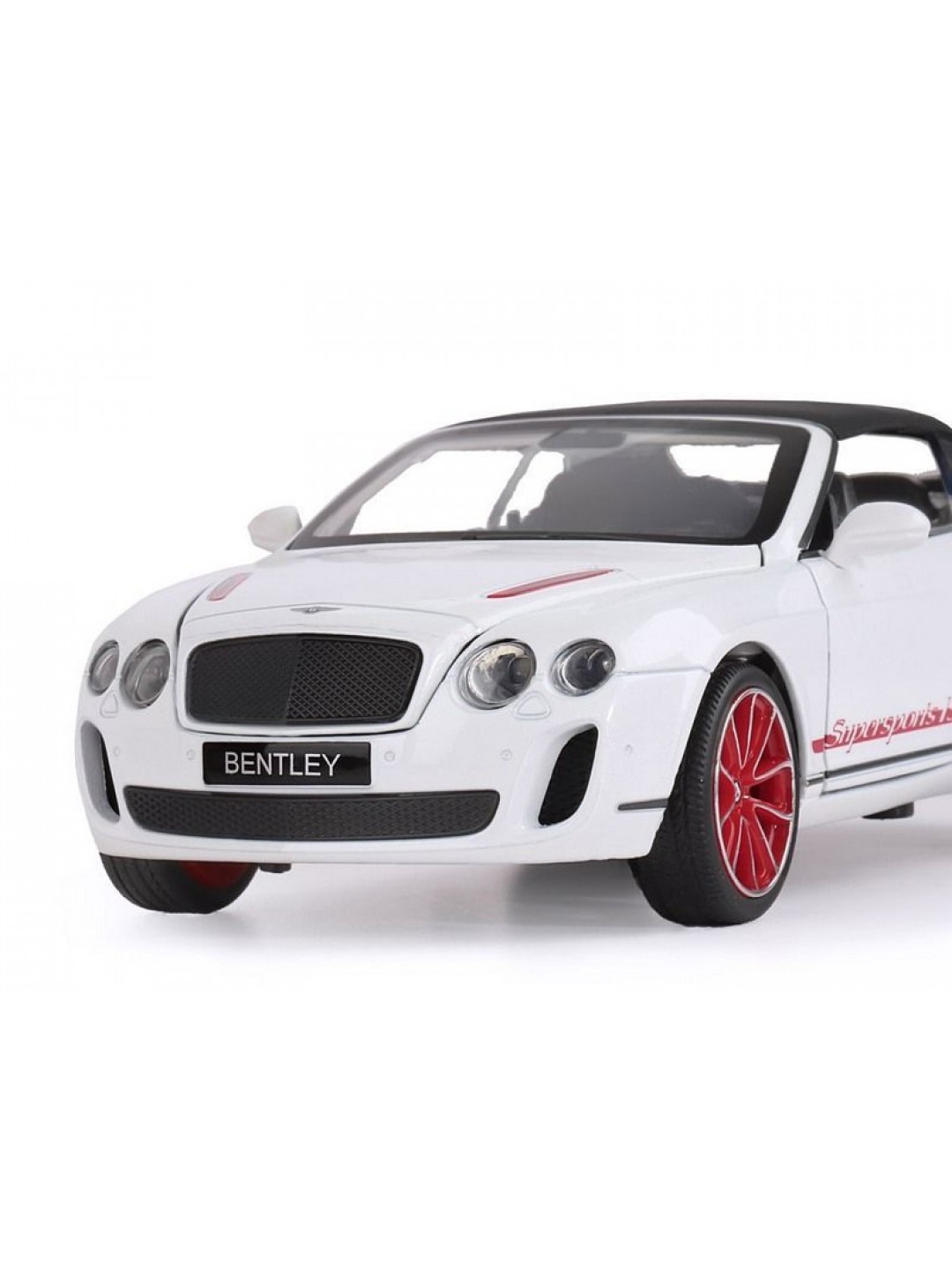 Машина "АВТОПАНОРАМА" Bentley Continental Supersports ISR, белый, 1/24, в/к 24,5*12,5*10,5 см
