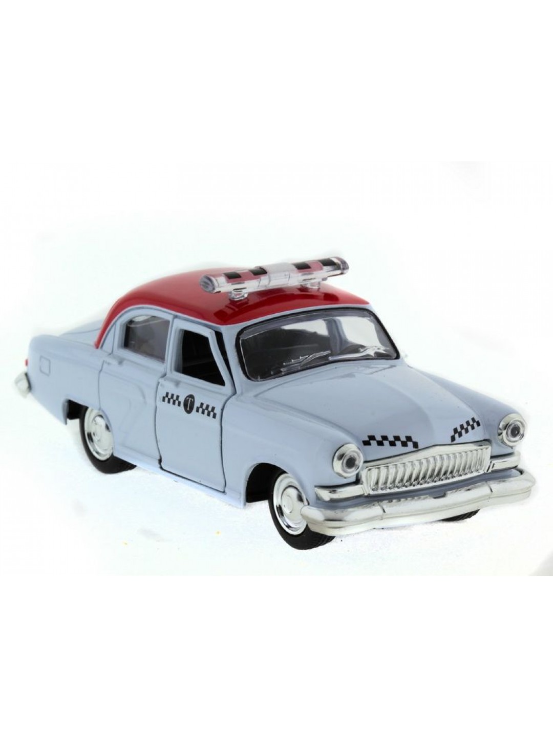 Машина "АВТОПАНОРАМА" инерц.ГАЗ-21 (такси) 1/43, в/к 14*7*5,5 см