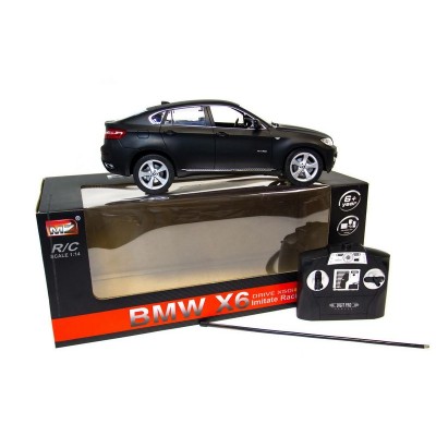 Р/У машина MZ BMW X6 2016M черный матов 1/14 + акб