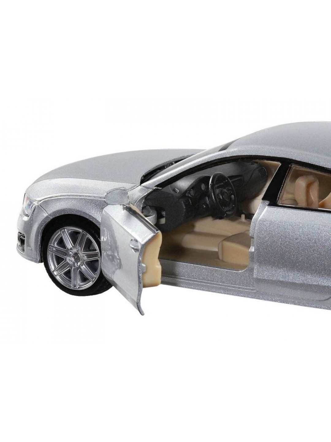Машина "АВТОПАНОРАМА" Audi A7, серебряный, 1/32, свет, звук, инерция, в/к 17,5*13,5*9 см
