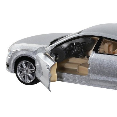Машина "АВТОПАНОРАМА" Audi A7, серебряный, 1/32, свет, звук, инерция, в/к 17,5*13,5*9 см