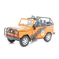 Машина "АВТОПАНОРАМА" УАЗ-469 1/24 в/к 22*12*11 см, оранжевая Машина "АВТОПАНОРАМА" УАЗ-469 1/24 в/к 22*12*11 см, оранжевая