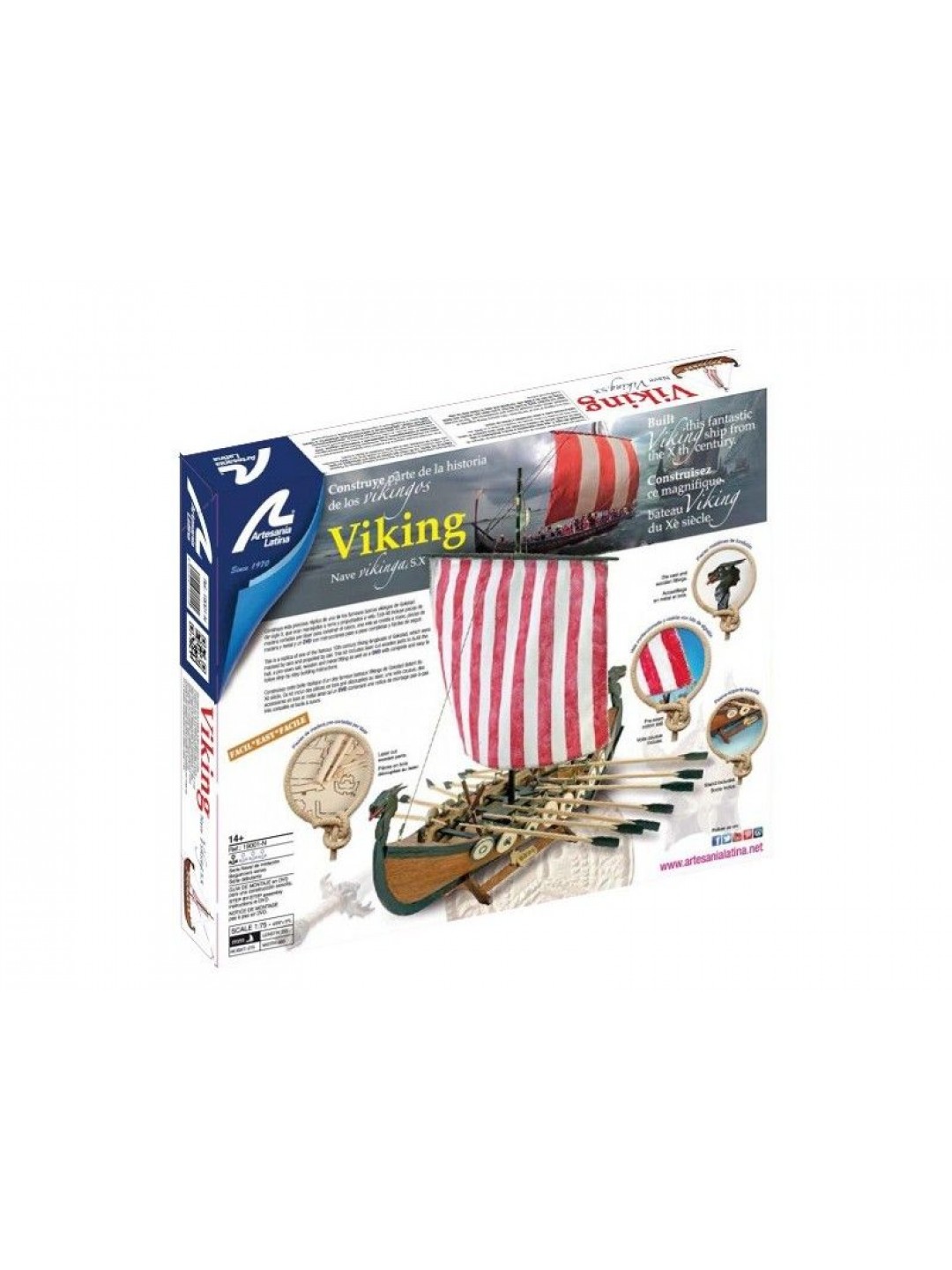 Сборная деревянная модель корабля Artesania Latina NEW VIKING, 1/75