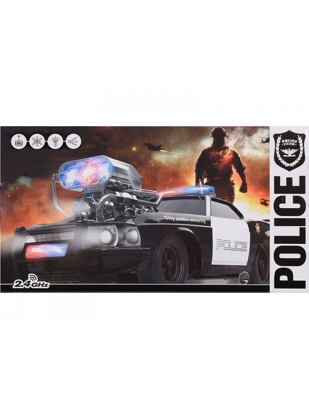 Р/У машина He Tai Toys Полиция 70599P 1/16 на батарейках