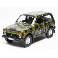 Машина Autotime "LADA 4x4" армейская 1:36 Машина Autotime "LADA 4x4" армейская 1:36