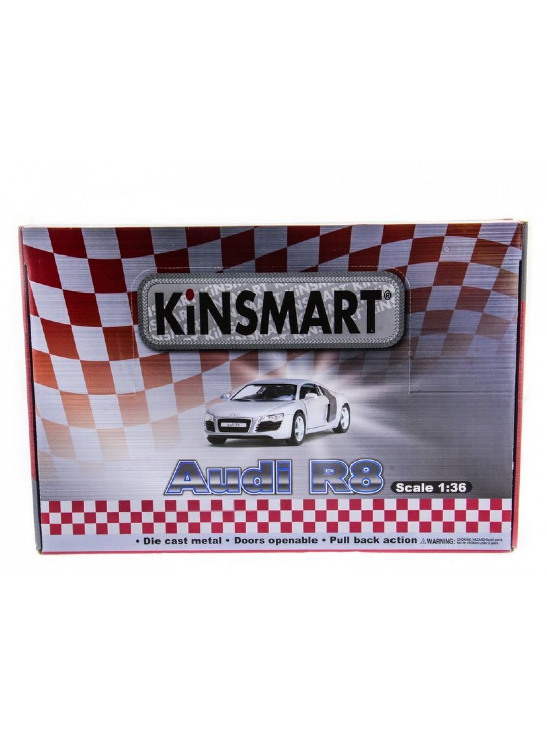Машина Kinsmart AUDI R8 инерция (1/12шт.) 1:36 б/к