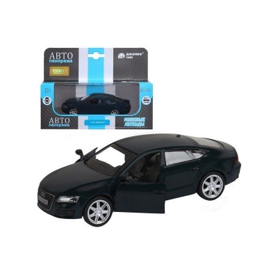 Машина "АВТОПАНОРАМА" Audi A7, зеленый, 1/43, инерция, в/к 17,5*12,5*6,5 см