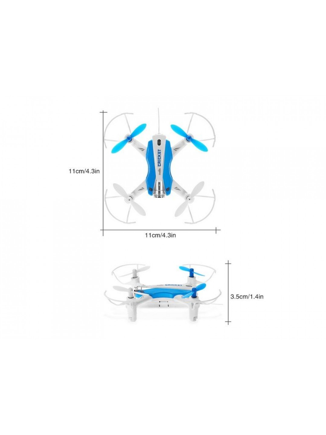 Р/У квадрокоптер Cheerson CX-17 WiFi RTF 2.4G (синий)