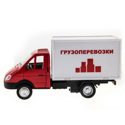 Машина "АВТОПАНОРАМА" "ГАЗель" (грузоперевозки) 1/28, в/к 24*14*12 см