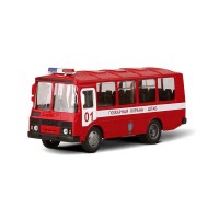 Машина Autotime "ПАЗ-32053" пожарная охрана 1:43 Машина Autotime "ПАЗ-32053" пожарная охрана 1:43