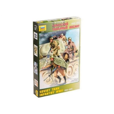 Сборная модель ZVEZDA Советский танковый десант (1943-1945 г.), 1/35