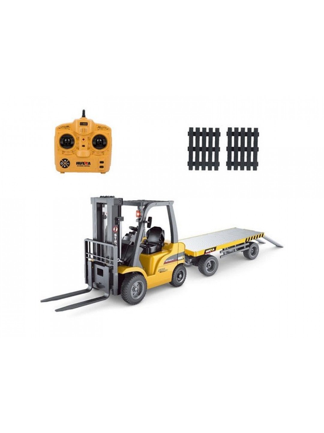 Радиоуправляемый погрузчик с прицепом HUI NA TOYS 2.4G 8CH 1/10 RTR
