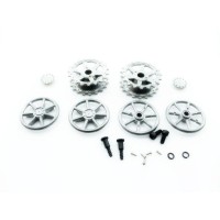 Ведущая звездочка и ленивец c подшипниками для танка Panzer IV (металл)