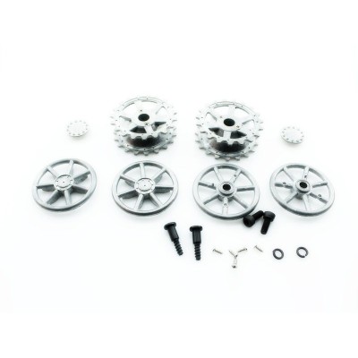 Ведущая звездочка и ленивец c подшипниками для танка Panzer IV (металл) Ведущая звездочка и ленивец c подшипниками для танка Panzer IV (металл)