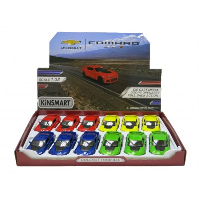 Машина Kinsmart 1:38 Camaro ZL1 2017 инерция (1/12шт.) б/к