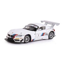 Машина "АВТОПАНОРАМА" BMW Z4 GT3, белый, 1/24, свет, звук, в/к 24,5*12,5*10,5 см Машина "АВТОПАНОРАМА" BMW Z4 GT3, белый, 1/24, свет, звук, в/к 24,5*12,5*10,5 см