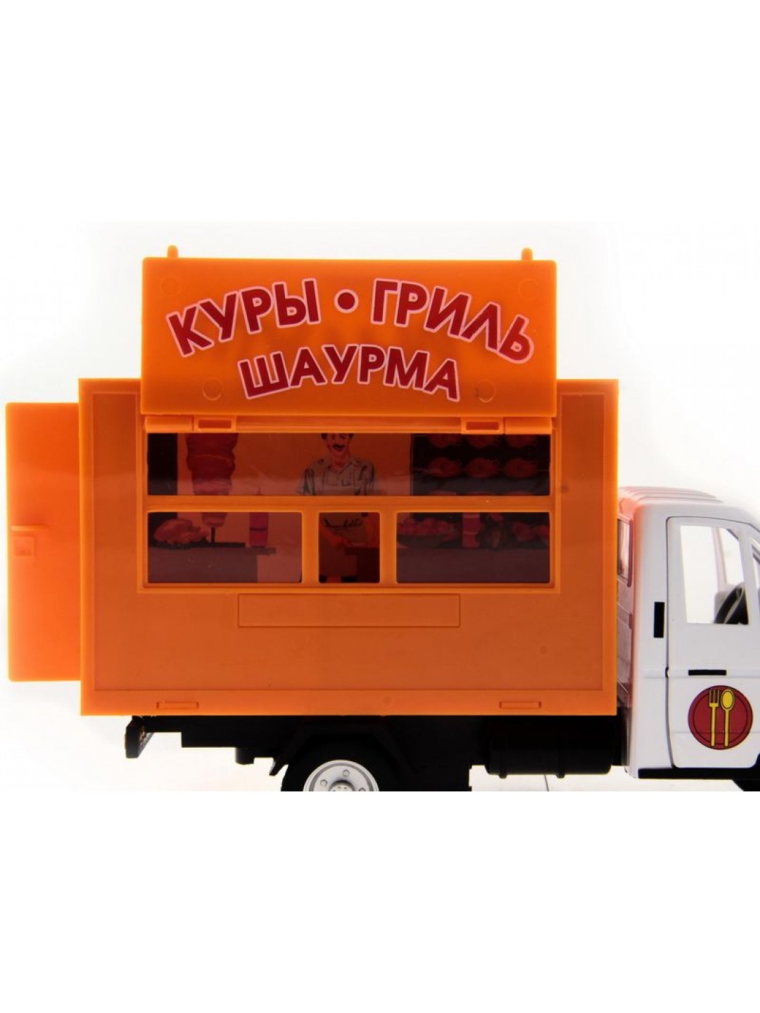 Машина "АВТОПАНОРАМА" "ГАЗель" (кура-гриль) 1/28, в/к 24*14*12 см