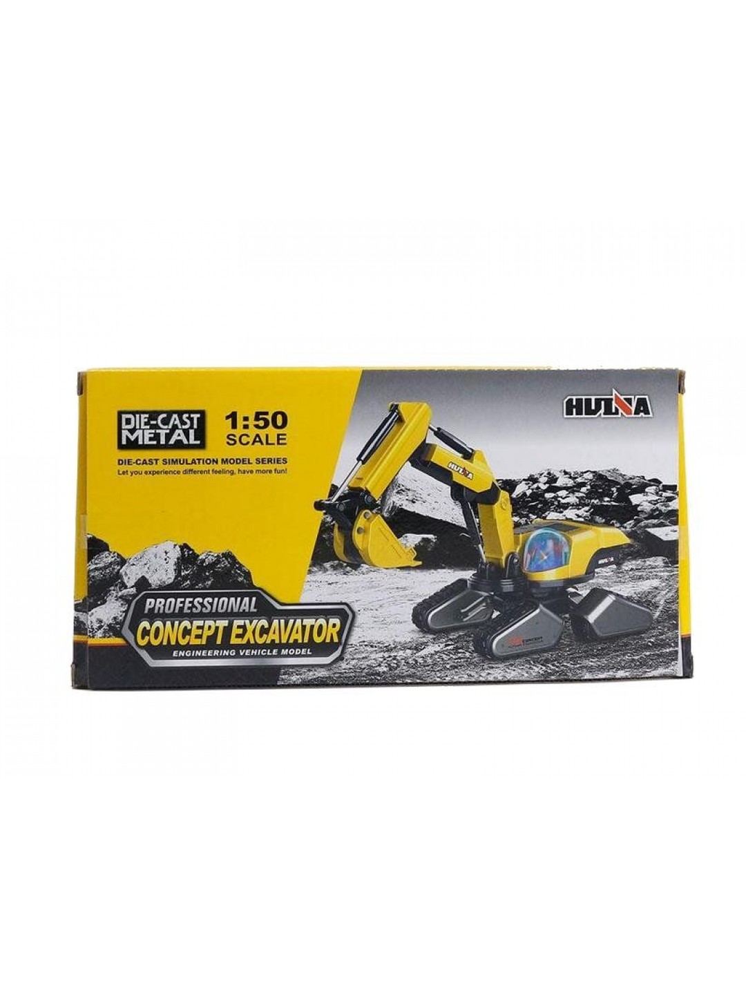 Металлический экскаватор HUI NA TOYS I9 concept 1/50