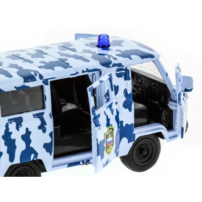 Машина "АВТОПАНОРАМА" инерц. УАЗ-452 (ОМОН) 1/50, в/к 12*7*5,5 см