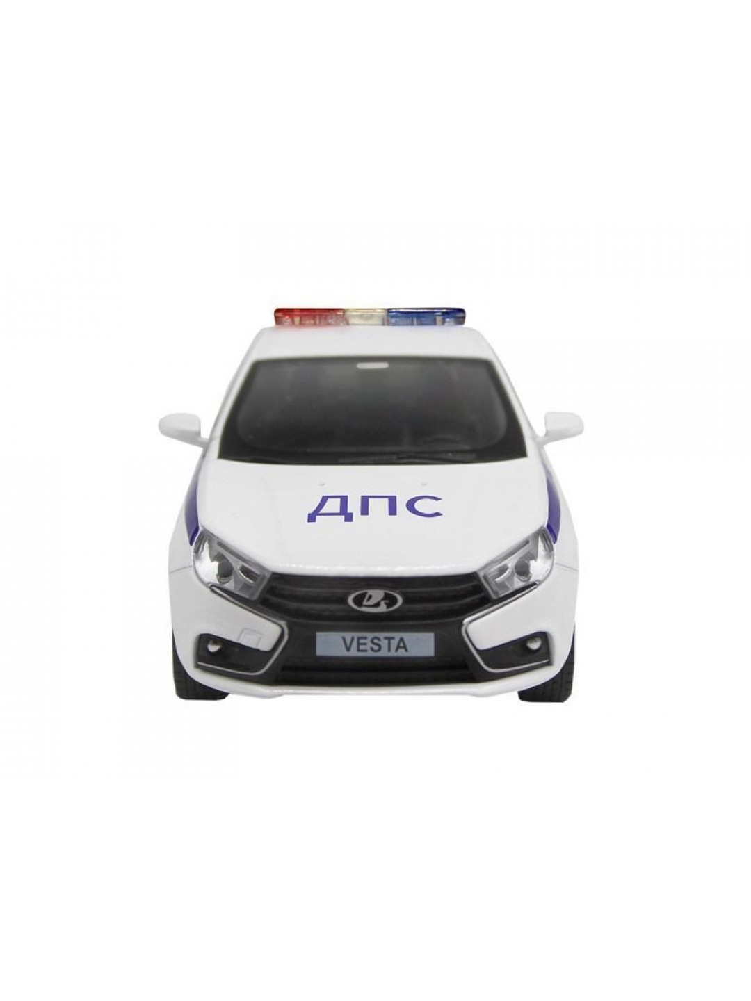 Машина "АВТОПАНОРАМА" LADA VESTA "Полиция" седан, 1/24, свет. звук. эффекты, в/к 24,5*12,5*10,5 см