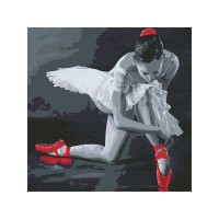 Картина по номерам 30Х30 БАЛЕРИНА В КРАСНЫХ ПУАНТАХ (13 цветов) Картина по номерам 30Х30 БАЛЕРИНА В КРАСНЫХ ПУАНТАХ (13 цветов)