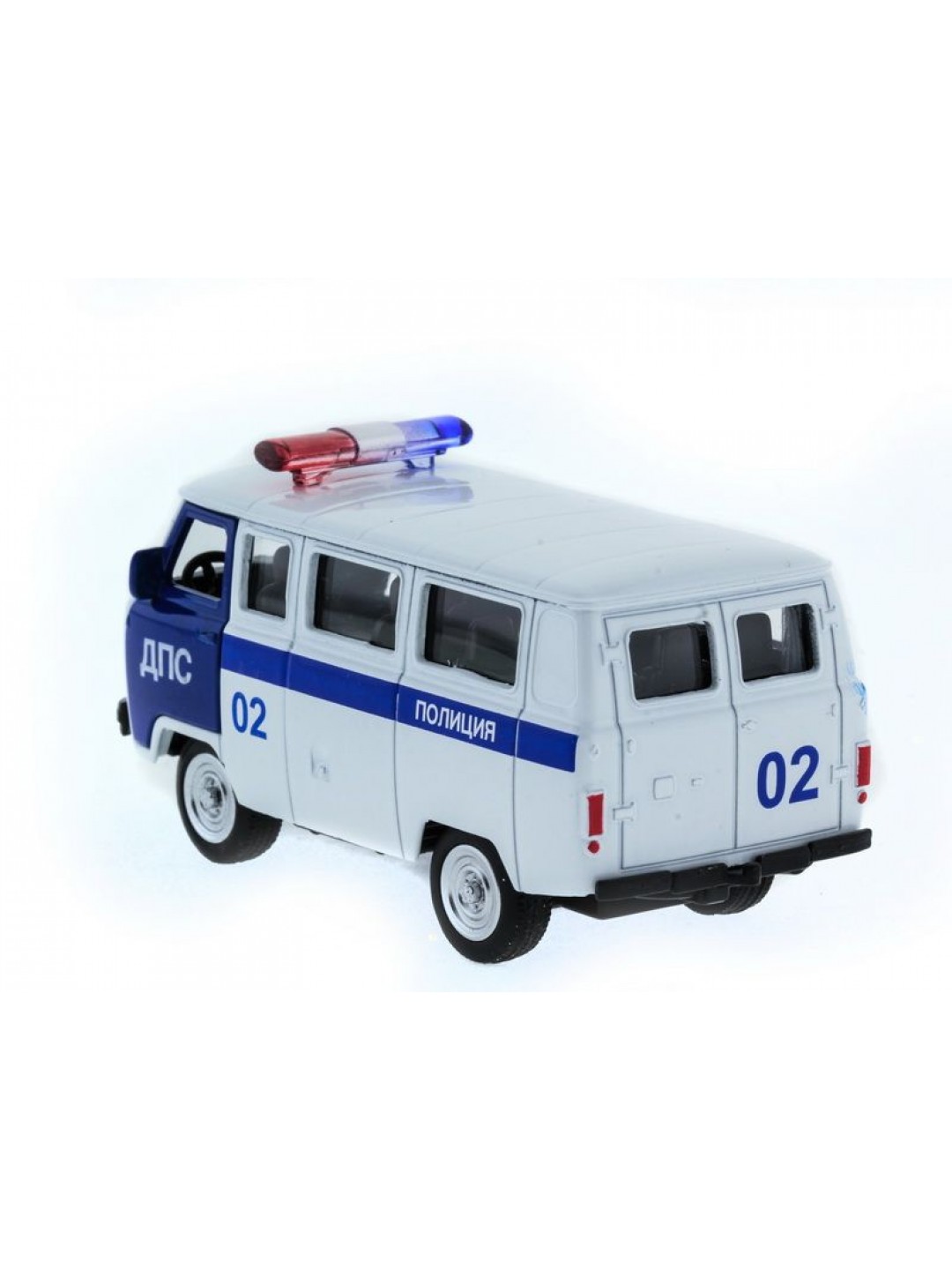 Машина "АВТОПАНОРАМА" инерц. УАЗ (ДПС) 1/50, в/к 12*7*5,5 см