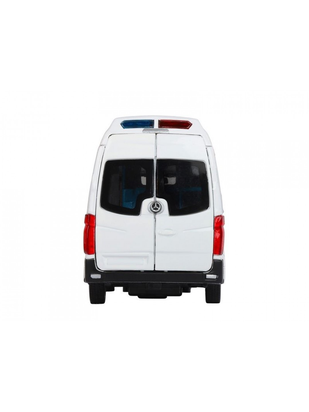 Машина "АВТОПАНОРАМА" Mercedes Sprinter "Скорая помощь", белый, 1/32, в/к 18*9*13,5 см
