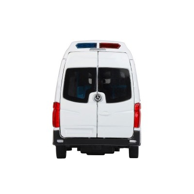 Машина "АВТОПАНОРАМА" Mercedes Sprinter "Скорая помощь", белый, 1/32, в/к 18*9*13,5 см