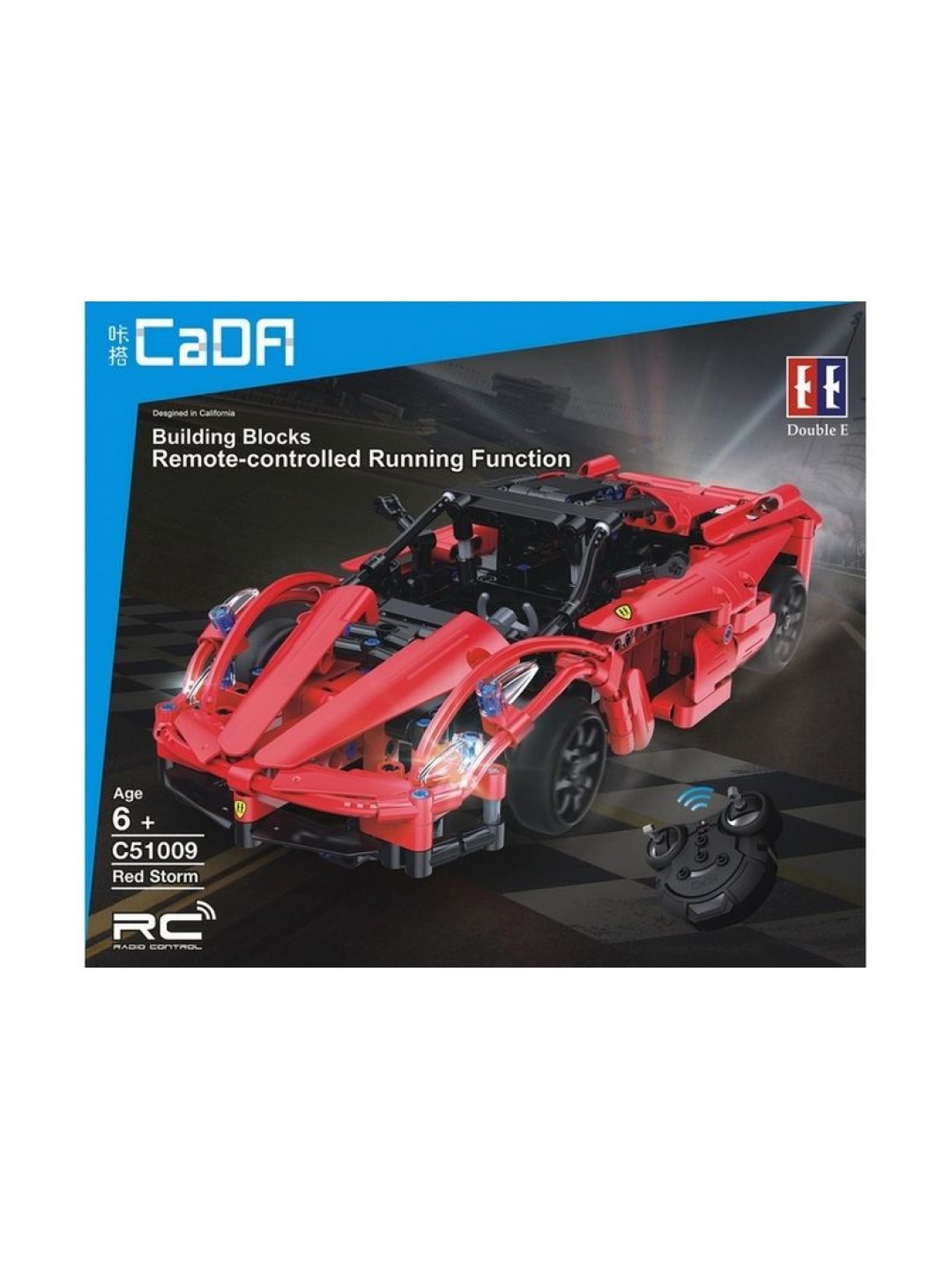 Р/У конструктор CaDA Technic спортивная машина (380 деталей) C51009K
