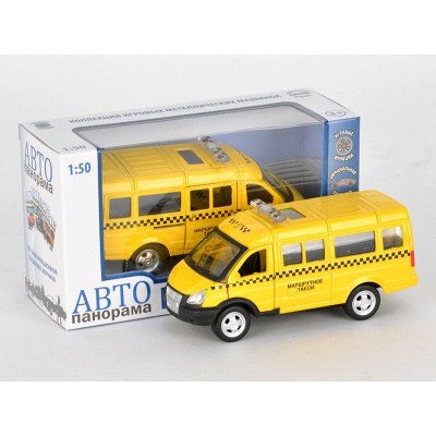 Машина "АВТОПАНОРАМА" инерц. "ГАЗель"(маршрутка) 1/50, в/к 14,5*8*5,5 см Машина "АВТОПАНОРАМА" инерц. "ГАЗель"(маршрутка) 1/50, в/к 14,5*8*5,5 см