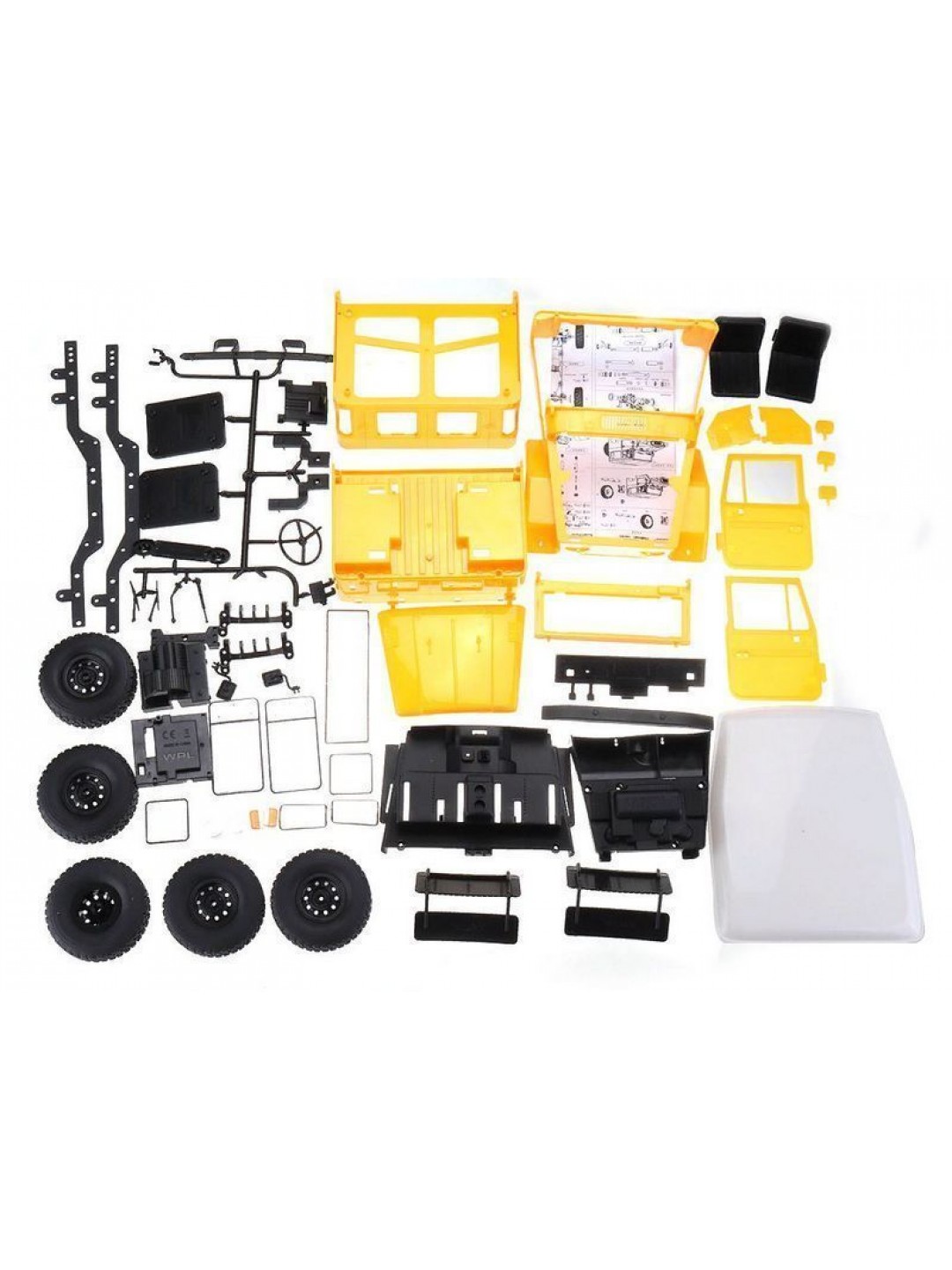 Радиоуправляемая машина WPL японский внедорожник FJ40 (желтая) 4WD 2.4G 1/16 KIT