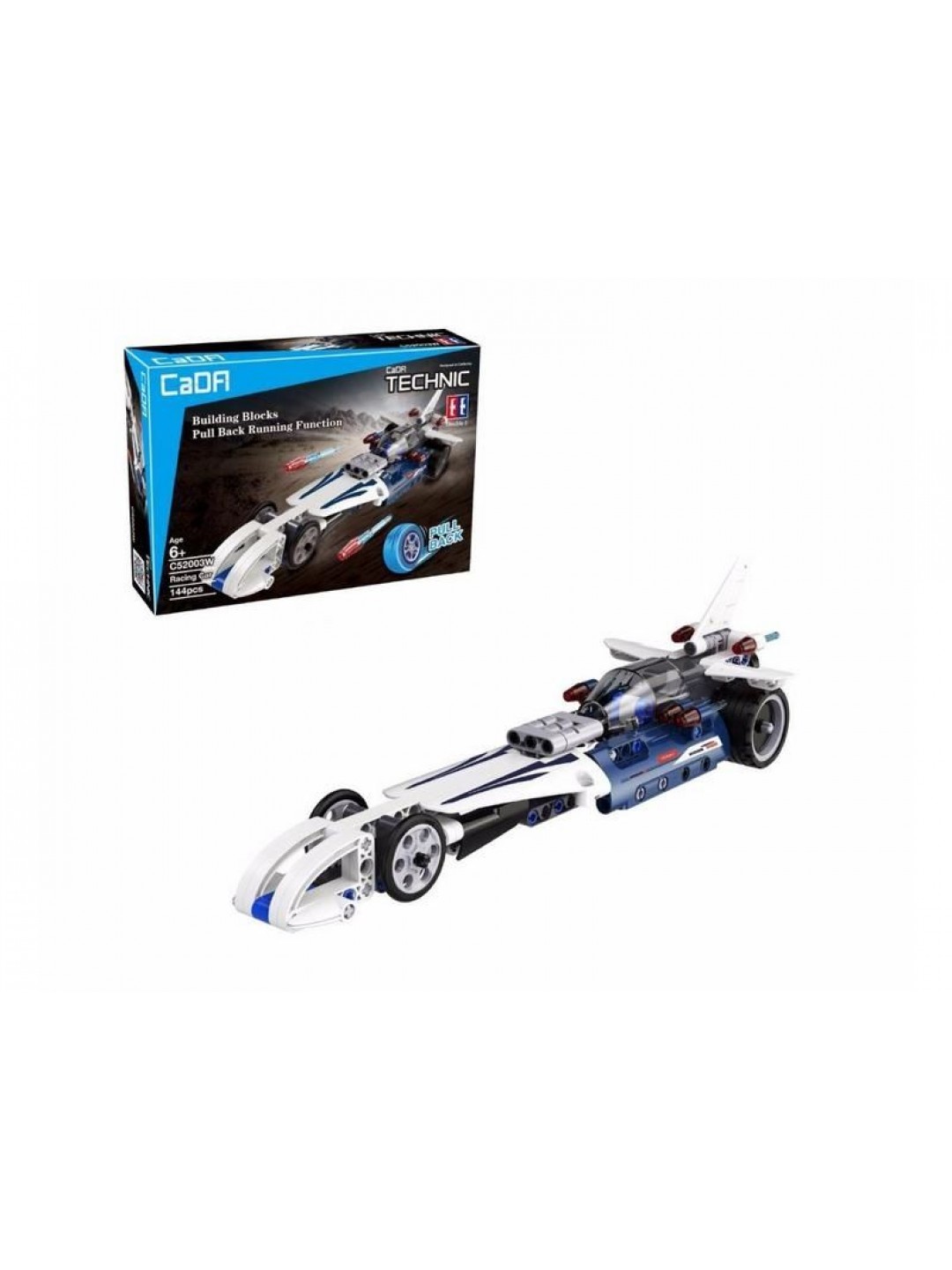 Конструктор CaDA Technic сверхзвуковой гоночный драгстер совместим с C52004W, инерция (144 дет.)
