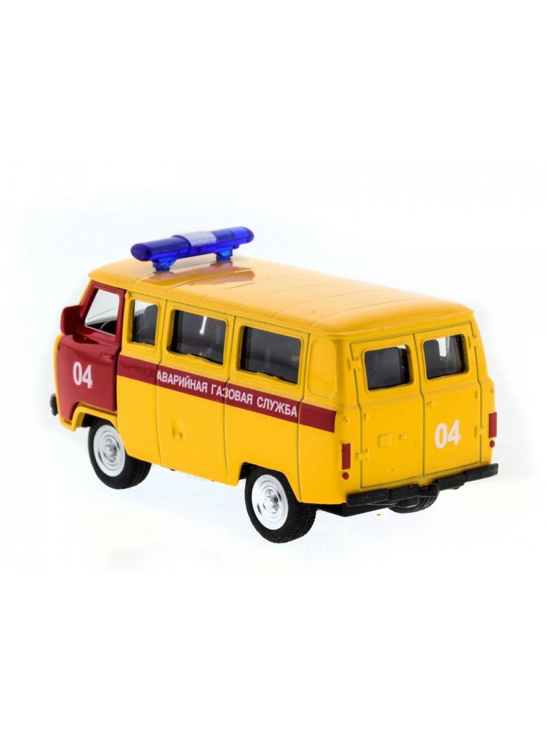 Машина "АВТОПАНОРАМА" инерц. УАЗ (аварийная) 1/50, в/к 12*7*5,5 см