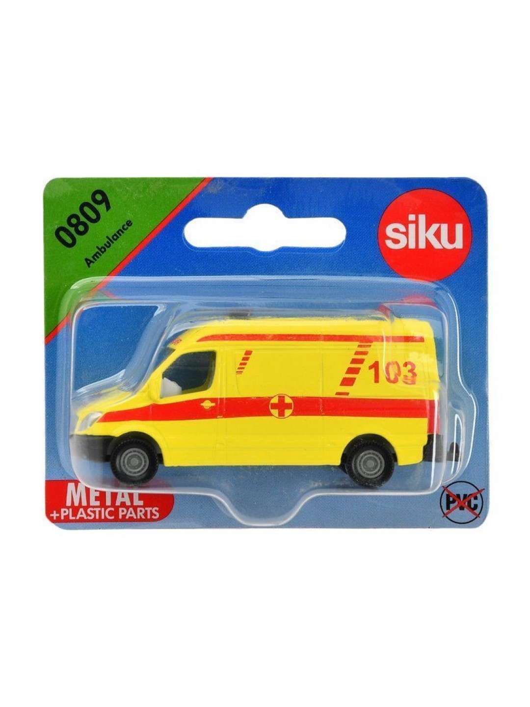 Микроавтобус Siku 0808RUS Реанимация, 8 см, желтый