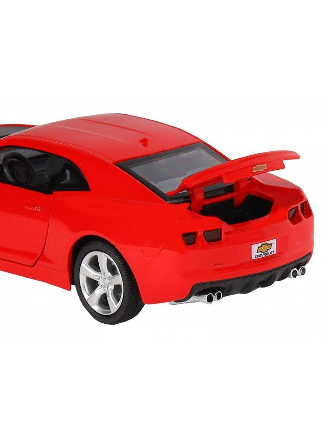 Машина "АВТОПАНОРАМА" Chevrolet Camaro SS, красный, 1/32, свет, звук, инерция, в/к 17,5*13,5*9 см