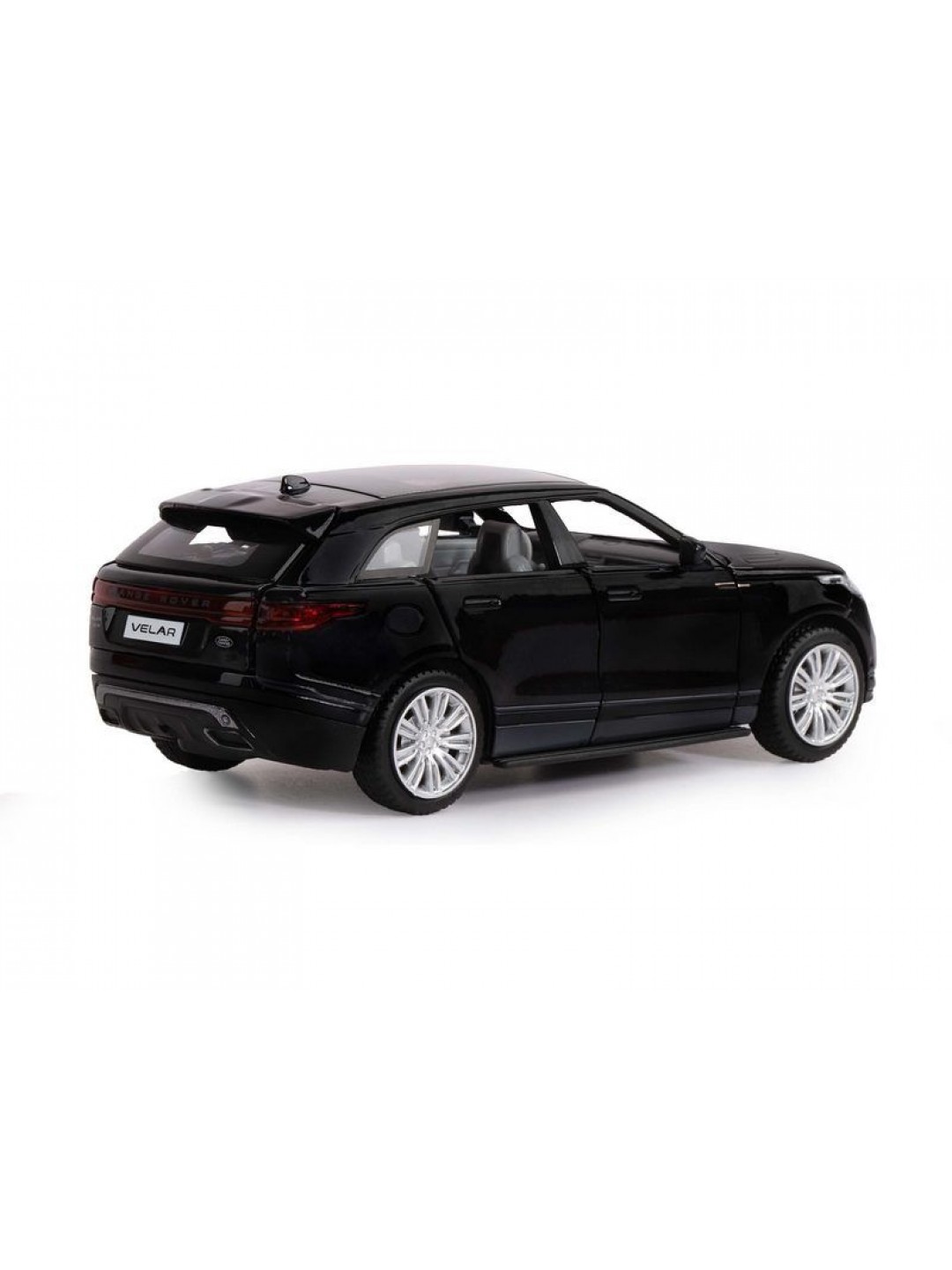Машина "АВТОПАНОРАМА" Range Rover Velar, черный, 1/32, свет, звук, инерция, в/к 17,5*12,5*6,5