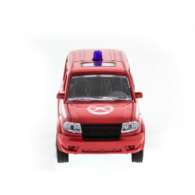 Машина "АВТОПАНОРАМА" инерц. УАЗ Патриот (пожарная) 1/50, в/к 12*7*5,5 см