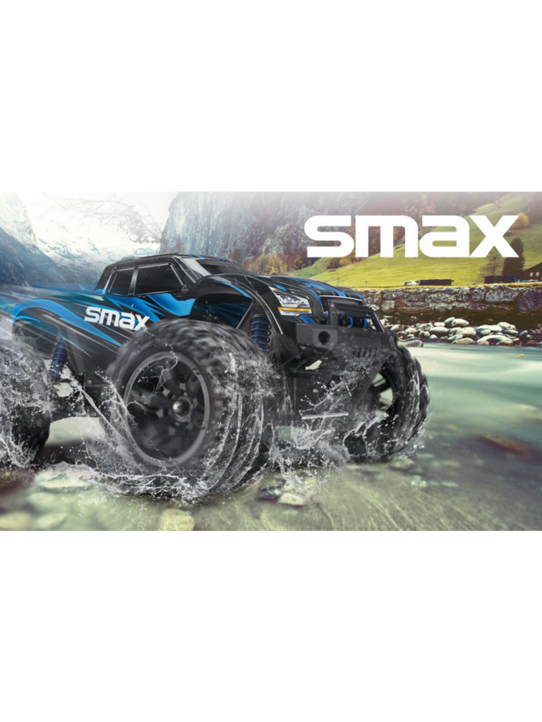 Радиоуправляемый монстр Remo Hobby SMAX (синий) 4WD 2.4G 1/16 RTR