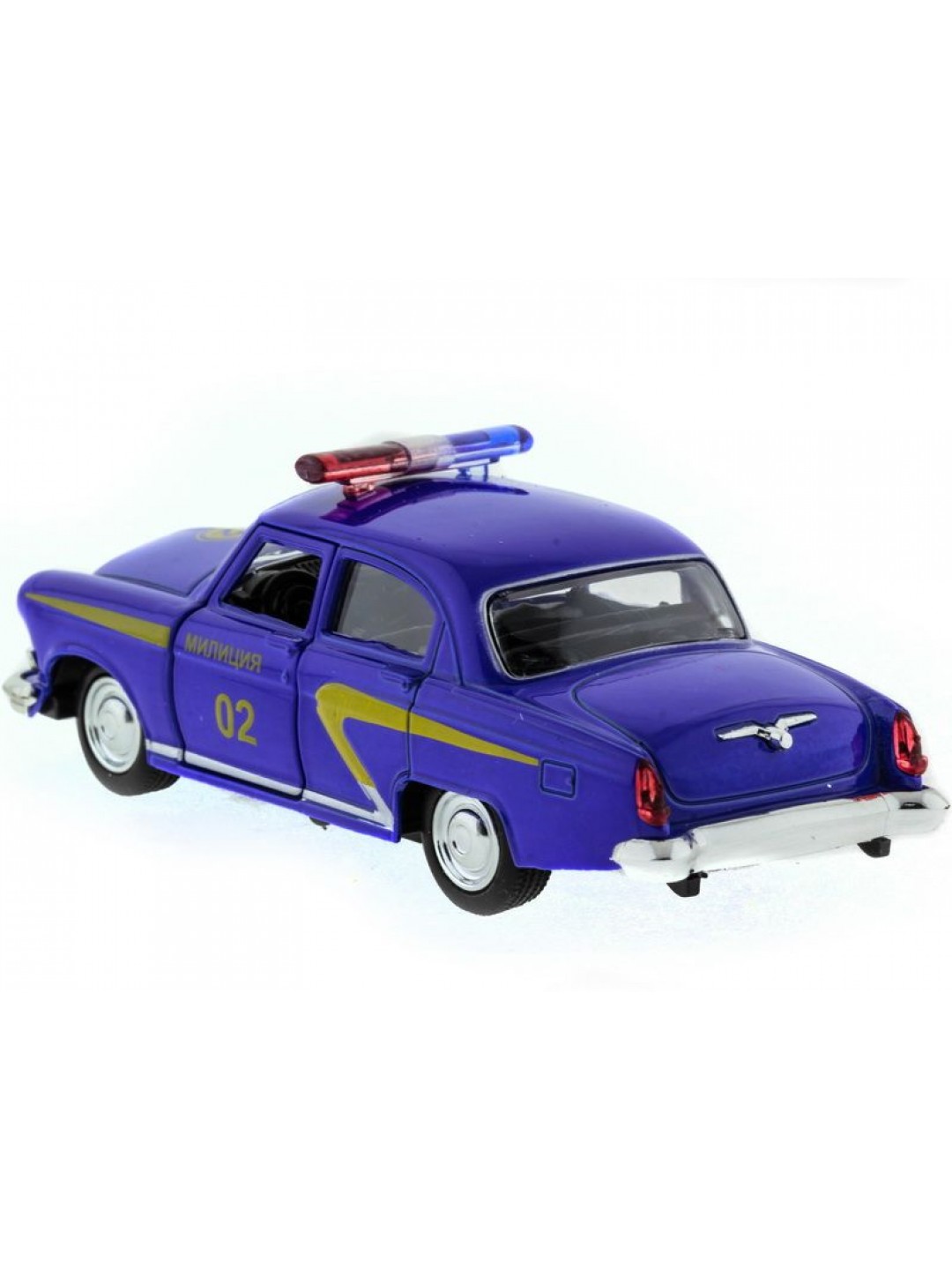 Машина "АВТОПАНОРАМА" инерц. ГАЗ-21 (милиция) 1/43, в/к 14*7*5,5 см